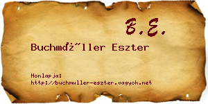 Buchmüller Eszter névjegykártya