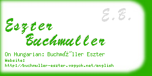 eszter buchmuller business card